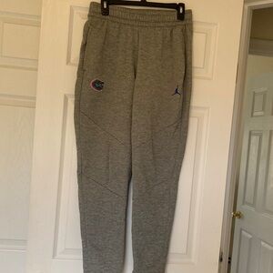 Jordan Gray Sweatpants with Logo Details